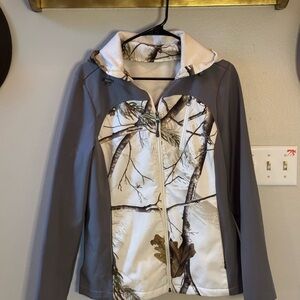 Realtree Women's Camouflage Ski Jacket - Gray and White